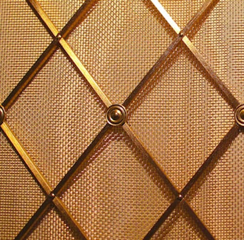 Decorative Screens Locker Wire Mesh, Brass Grilles For Cabinets